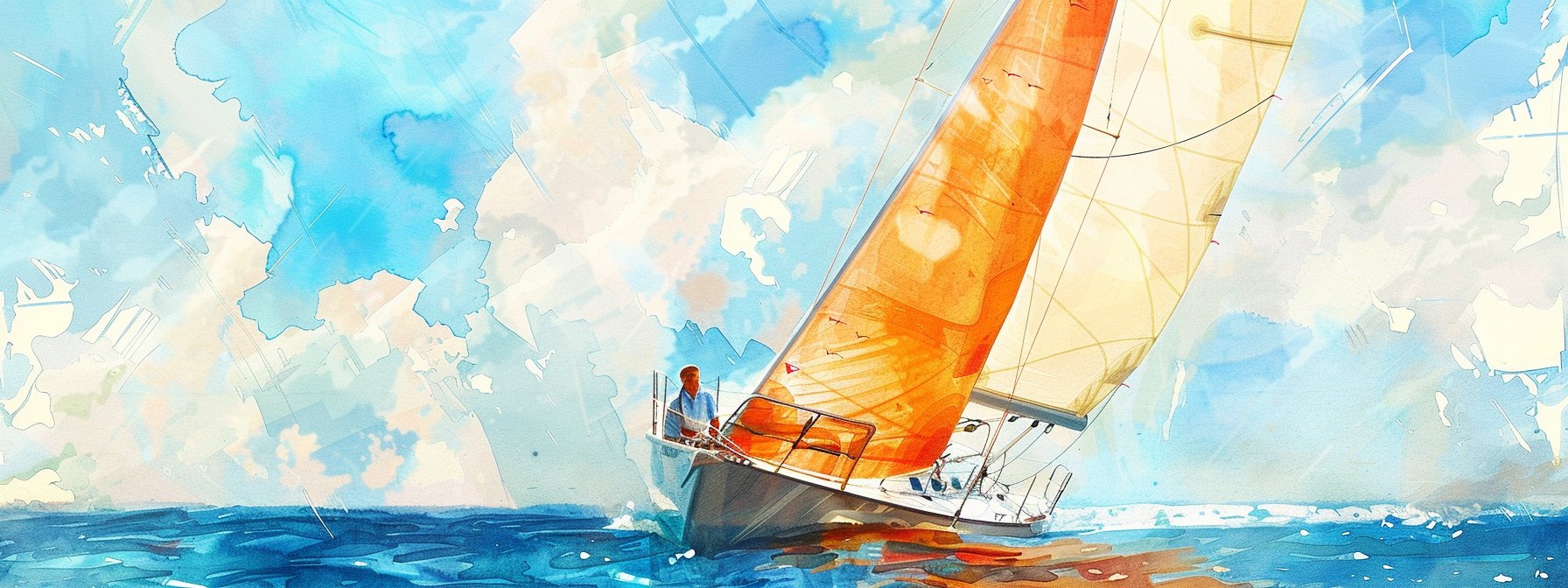 Sailing on a summer day, Cape Ann, Massachusetts